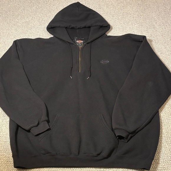 Harley-Davidson Other - Harley Davidson Black Men's 1/4 Zip Hoodie XL